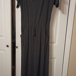 Black maxi dress